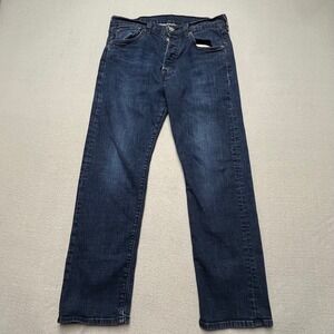 VTG style Levis 501 XX Men Jeans 33x30 (fit 32x 29) Blue denim Straight Leg Bfly